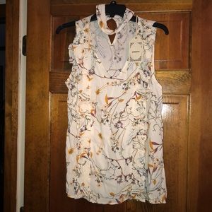 Never worn Large choker style blouse